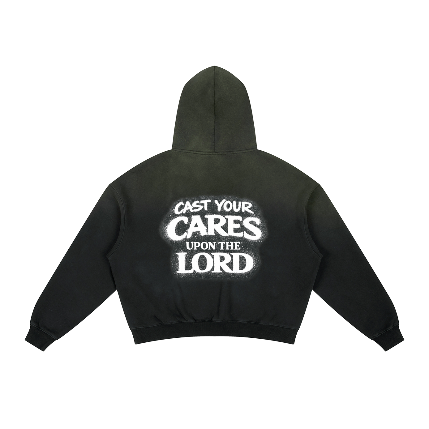 Frayed Sunfade Boxy Fleece Hoodie